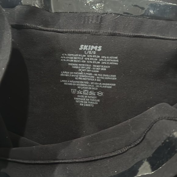 Skims Seamless Sculpt High Waist Thong Size L Onyx - Picture 4 of 4